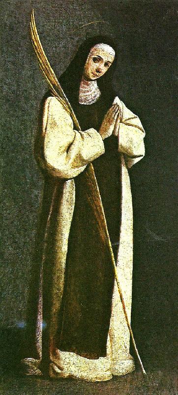 Francisco de Zurbaran martyred hieronymite nun oil painting picture